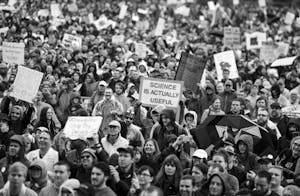 Manifestación de 1970 en Nueva York a favor del medio ambiente.