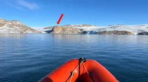 Vista del Nunatak, en Groenlandia, este mayo de 2024.
