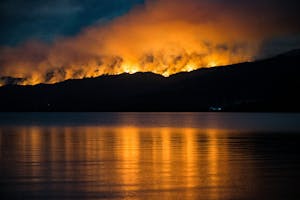 Incendios forestales en los bosques patagónicos. Imágen del Parque Nacional los Alerces